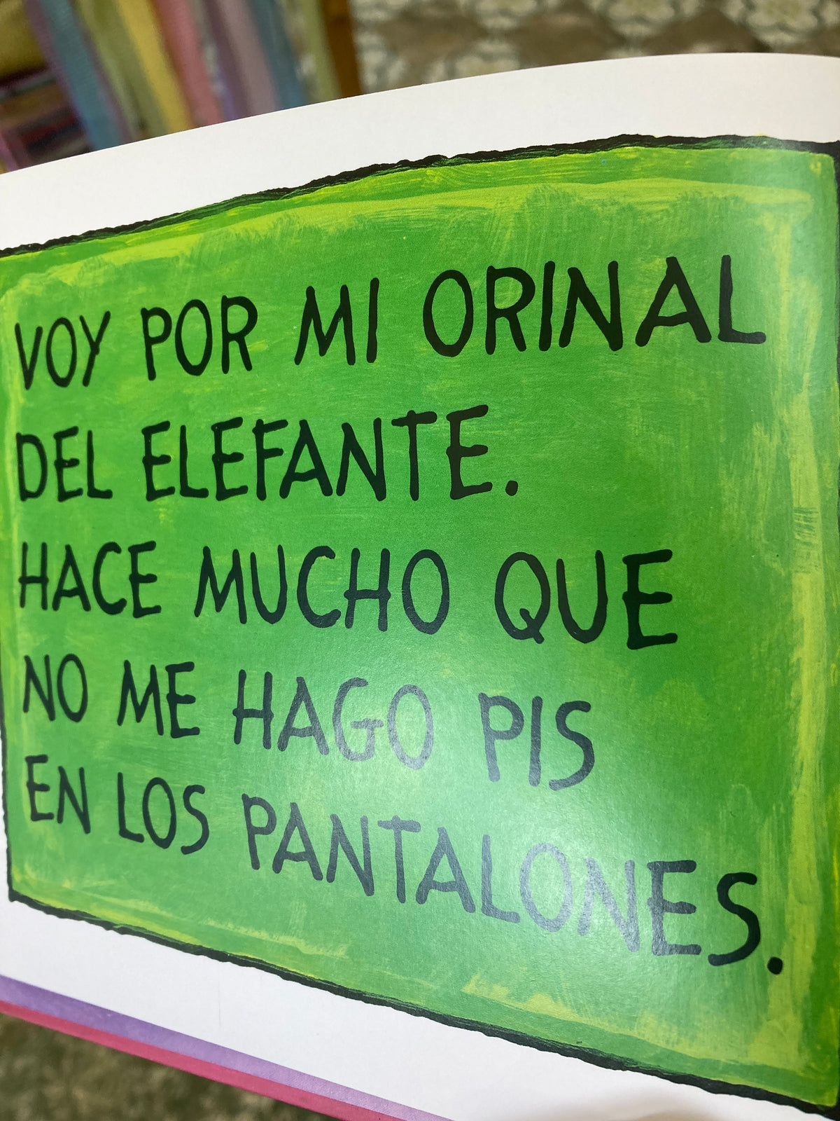 NACHO YA NO USA EL ORINAL