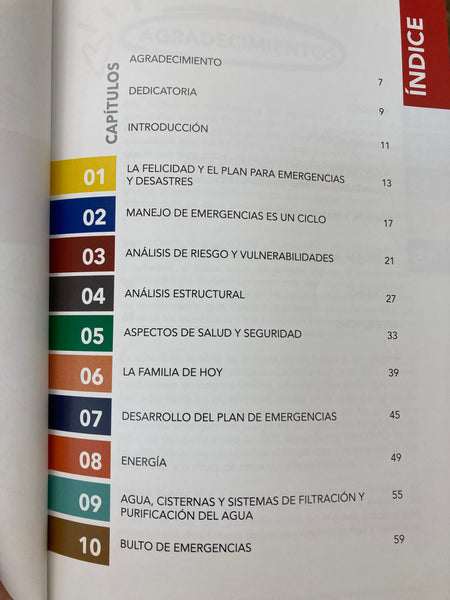 Emergencias y desastres, una guía práctica para desarrollar tu plan para emergencias