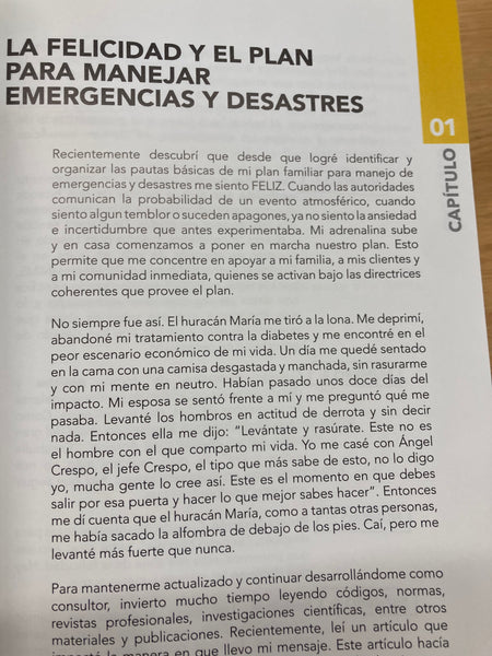 Emergencias y desastres, una guía práctica para desarrollar tu plan para emergencias