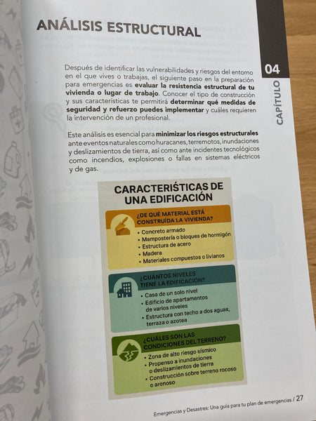 Emergencias y desastres, una guía práctica para desarrollar tu plan para emergencias