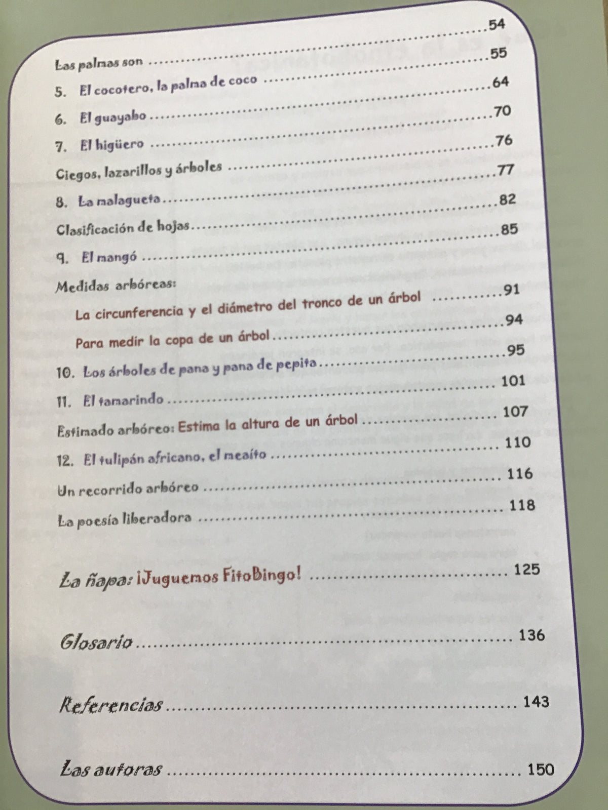 12 árboles amigos