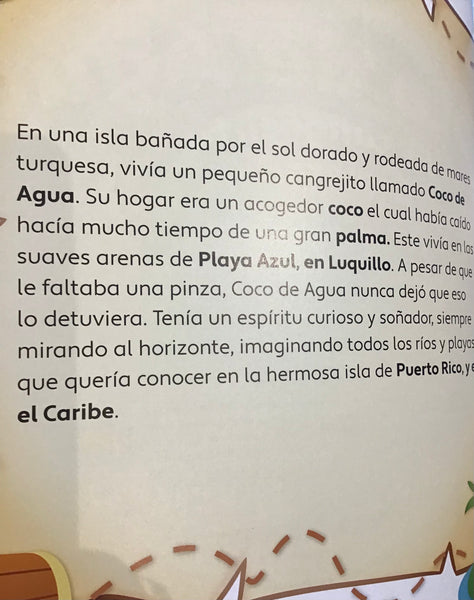 Coco de agua el cangrejito explorador